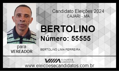 Candidato BERTOLINO 2024 - CAJARI - Eleições