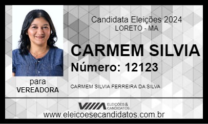 Candidato CARMEM SILVIA 2024 - LORETO - Eleições