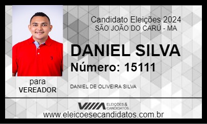 Candidato DANIEL SILVA 2024 - SÃO JOÃO DO CARÚ - Eleições