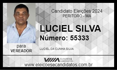 Candidato LUCIEL SILVA 2024 - PERITORÓ - Eleições