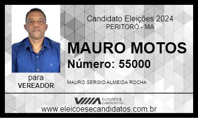 Candidato MAURO MOTOS 2024 - PERITORÓ - Eleições