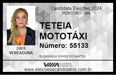 Candidato TETEIA MOTOTÁXI 2024 - PERITORÓ - Eleições