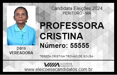 Candidato PROFESSORA CRISTINA 2024 - PERITORÓ - Eleições