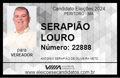 Candidato SERAPIÃO LOURO 2024 - PERITORÓ - Eleições