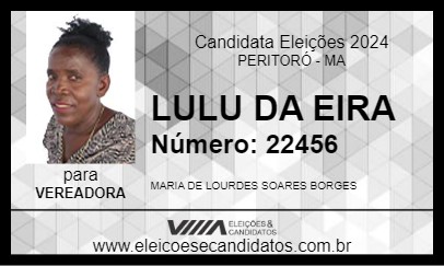 Candidato LULU DA EIRA 2024 - PERITORÓ - Eleições