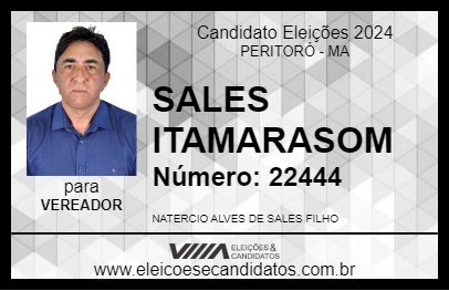 Candidato SALES ITAMARASOM 2024 - PERITORÓ - Eleições