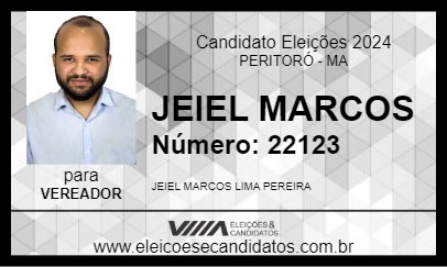 Candidato JEIEL MARCOS 2024 - PERITORÓ - Eleições