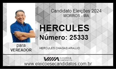 Candidato HERCULES 2024 - MORROS - Eleições