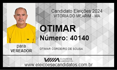 Candidato OTIMAR 2024 - VITÓRIA DO MEARIM - Eleições