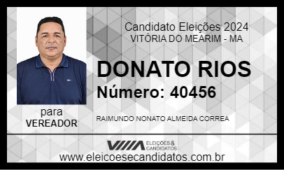 Candidato DONATO RIOS 2024 - VITÓRIA DO MEARIM - Eleições