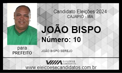 Candidato JOÃO BISPO 2024 - CAJAPIÓ - Eleições