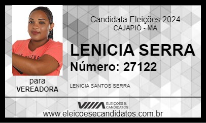 Candidato LENICIA SERRA 2024 - CAJAPIÓ - Eleições