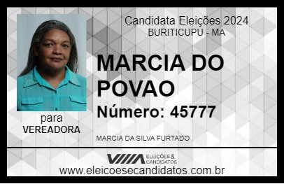 Candidato MARCIA DO POVAO 2024 - BURITICUPU - Eleições