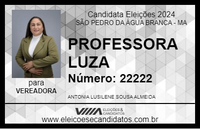 Candidato PROFESSORA LUZA 2024 - SÃO PEDRO DA ÁGUA BRANCA - Eleições