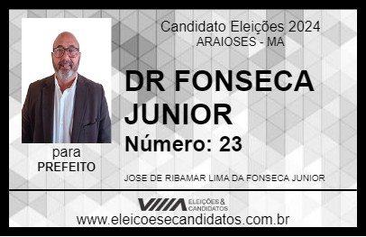 Candidato DR FONSECA JUNIOR 2024 - ARAIOSES - Eleições