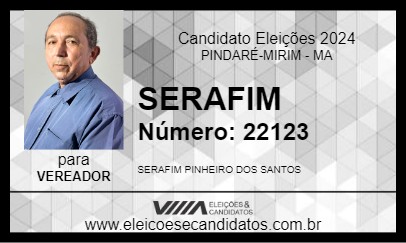 Candidato SERAFIM 2024 - PINDARÉ-MIRIM - Eleições