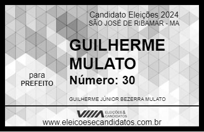 Candidato GUILHERME MULATO 2024 - SÃO JOSÉ DE RIBAMAR - Eleições