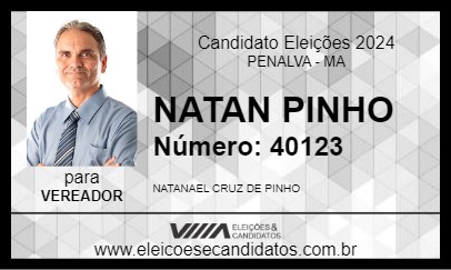 Candidato NATAN PINHO 2024 - PENALVA - Eleições