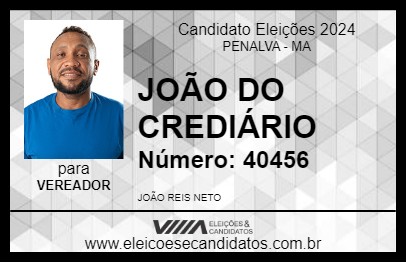 Candidato JOÃO DO CREDIÁRIO 2024 - PENALVA - Eleições