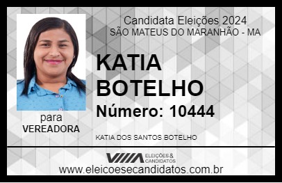 Candidato KATIA BOTELHO 2024 - SÃO MATEUS DO MARANHÃO - Eleições