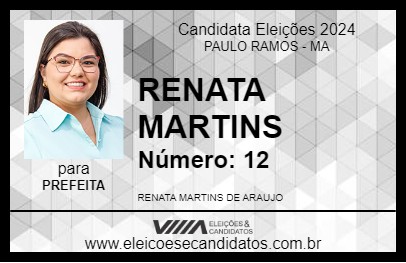 Candidato RENATA MARTINS 2024 - PAULO RAMOS - Eleições