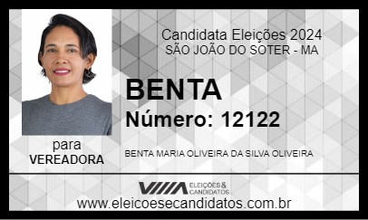 Candidato BENTA 2024 - SÃO JOÃO DO SOTER - Eleições