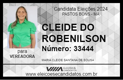 Candidato CLEIDE DO ROBENILSON 2024 - PASTOS BONS - Eleições