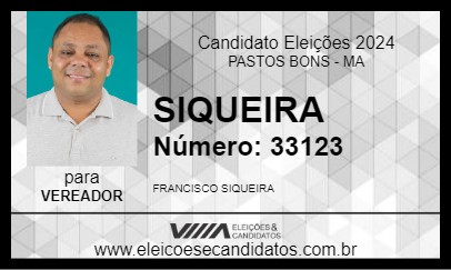 Candidato SIQUEIRA 2024 - PASTOS BONS - Eleições