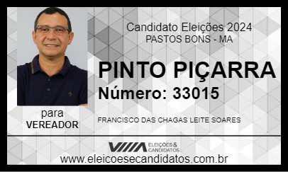 Candidato PINTO PIÇARRA 2024 - PASTOS BONS - Eleições