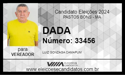 Candidato DADA 2024 - PASTOS BONS - Eleições