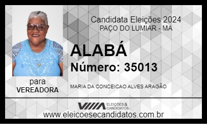 Candidato ALABÁ 2024 - PAÇO DO LUMIAR - Eleições