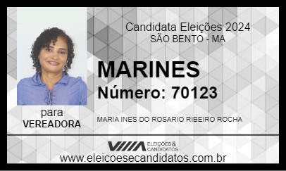 Candidato MARINES 2024 - SÃO BENTO - Eleições