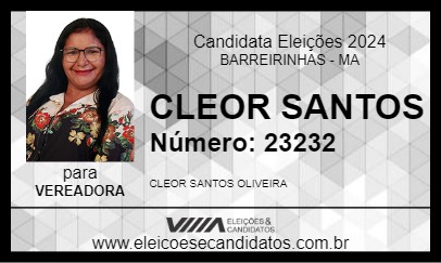 Candidato CLEOR SANTOS 2024 - BARREIRINHAS - Eleições