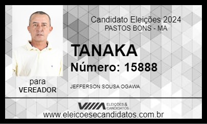 Candidato TANAKA 2024 - PASTOS BONS - Eleições