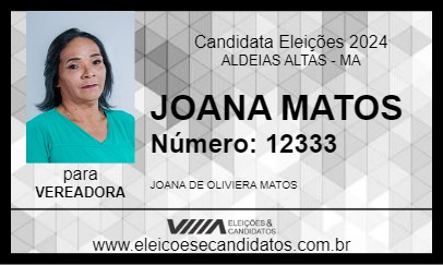 Candidato JOANA MATOS 2024 - ALDEIAS ALTAS - Eleições