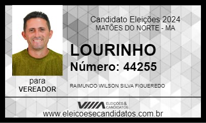 Candidato LOURINHO 2024 - MATÕES DO NORTE - Eleições