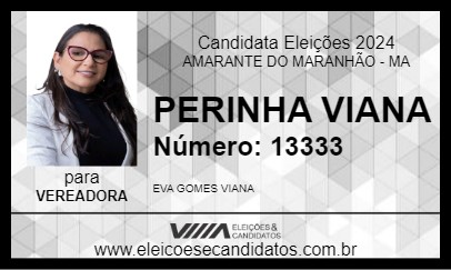 Candidato PERINHA VIANA 2024 - AMARANTE DO MARANHÃO - Eleições