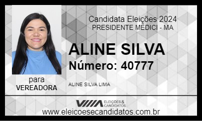 Candidato ALINE SILVA 2024 - PRESIDENTE MÉDICI - Eleições