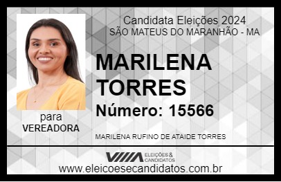 Candidato MARILENA TORRES 2024 - SÃO MATEUS DO MARANHÃO - Eleições