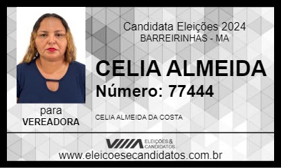 Candidato CELIA ALMEIDA 2024 - BARREIRINHAS - Eleições