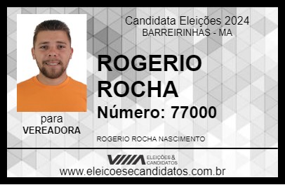 Candidato ROGERIO ROCHA 2024 - BARREIRINHAS - Eleições