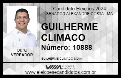 Candidato GUILHERME CLIMACO 2024 - SENADOR ALEXANDRE COSTA - Eleições