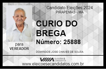 Candidato CURIO DO BREGA 2024 - PIRAPEMAS - Eleições