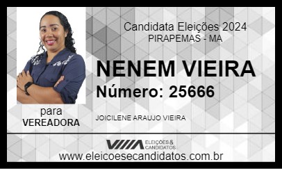 Candidato NENEM VIEIRA 2024 - PIRAPEMAS - Eleições