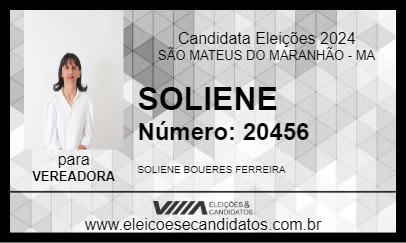 Candidato SOLIENE 2024 - SÃO MATEUS DO MARANHÃO - Eleições