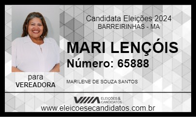 Candidato MARI LENÇÓIS 2024 - BARREIRINHAS - Eleições