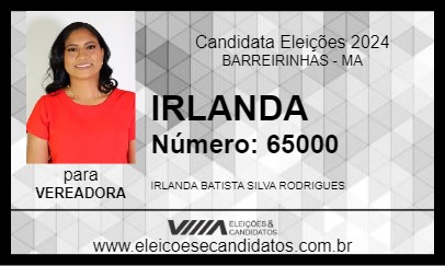 Candidato IRLANDA 2024 - BARREIRINHAS - Eleições