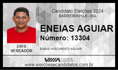 Candidato ENEIAS AGUIAR 2024 - BARREIRINHAS - Eleições