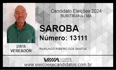 Candidato SAROBA 2024 - BURITIRANA - Eleições