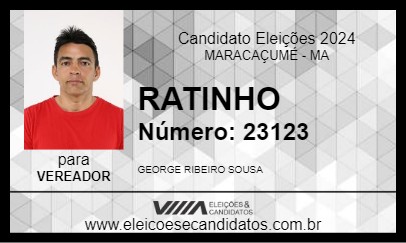 Candidato RATINHO 2024 - MARACAÇUMÉ - Eleições